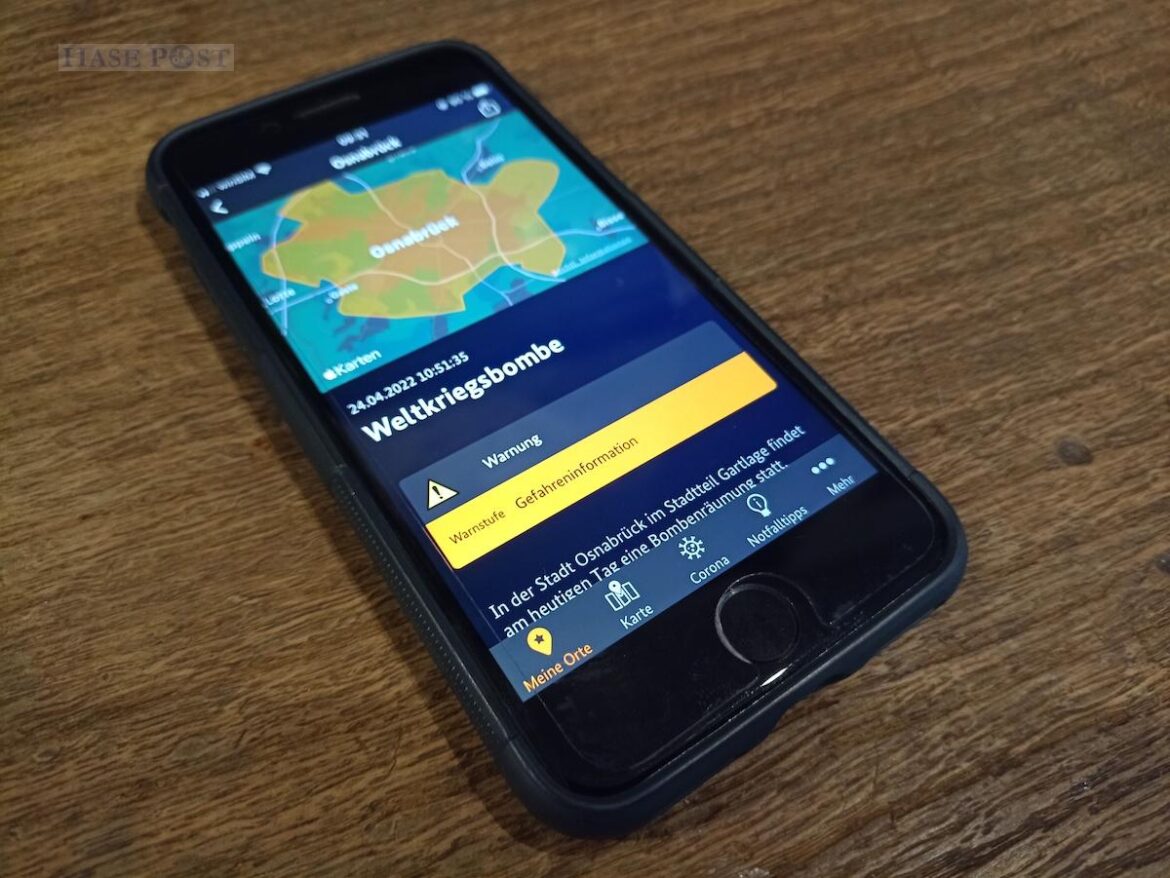 In der Nina App ist die Warnung noch aktiv. / Foto: Brockfeld