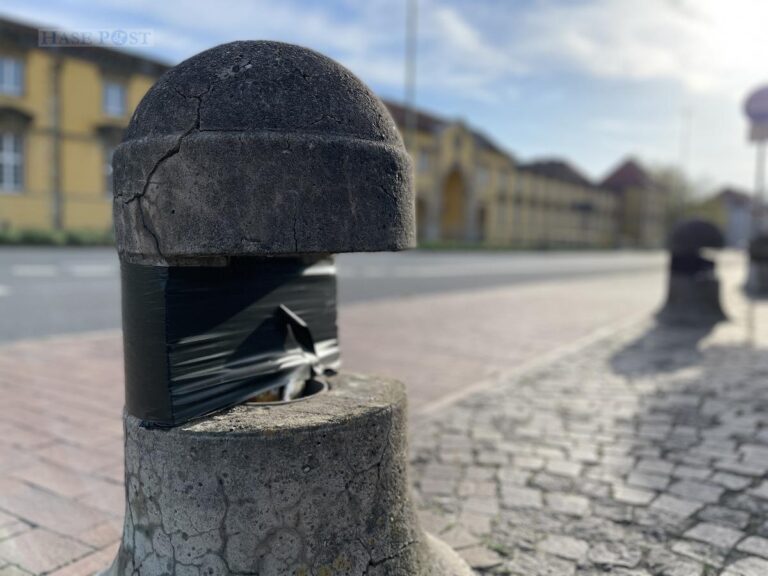zerstörte Lampen am Neuen Graben