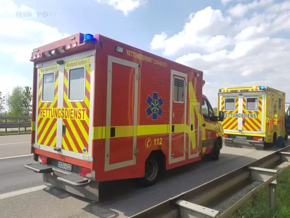 Rettungswagen auf Autobahn