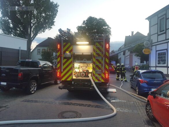 Schwelbrand durch Grill in Dachstuhl in Dissen