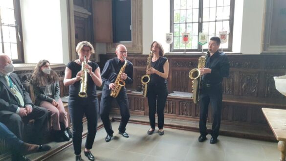 Empfang der Delegationen der Partner- und Freundschaftsstädte zur Eröffnung der Maiwoche