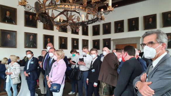 Empfang der Delegationen der Partner- und Freundschaftsstädte zur Eröffnung der Maiwoche