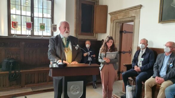 Empfang der Delegationen der Partner- und Freundschaftsstädte zur Eröffnung der Maiwoche