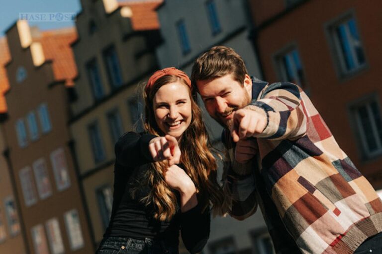 Jennifer Schotter und Jakob J. Lübke starten Osnabrücker Musik-Challenge. / Foto: dubistosnabrück
