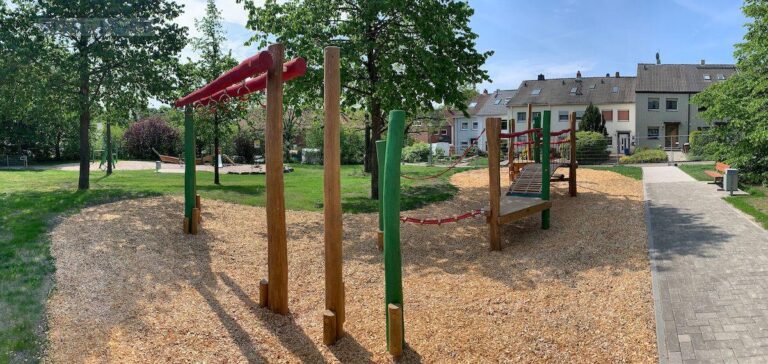 Der neue Spielplatz an der Potsdamer Straße im Sonnenhügel / Foto: Benedikt Kohn