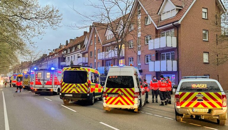 Großeinsatz an der Mindener Straße in Osnabrück Schinkel, Foto: Dieter Reinhard