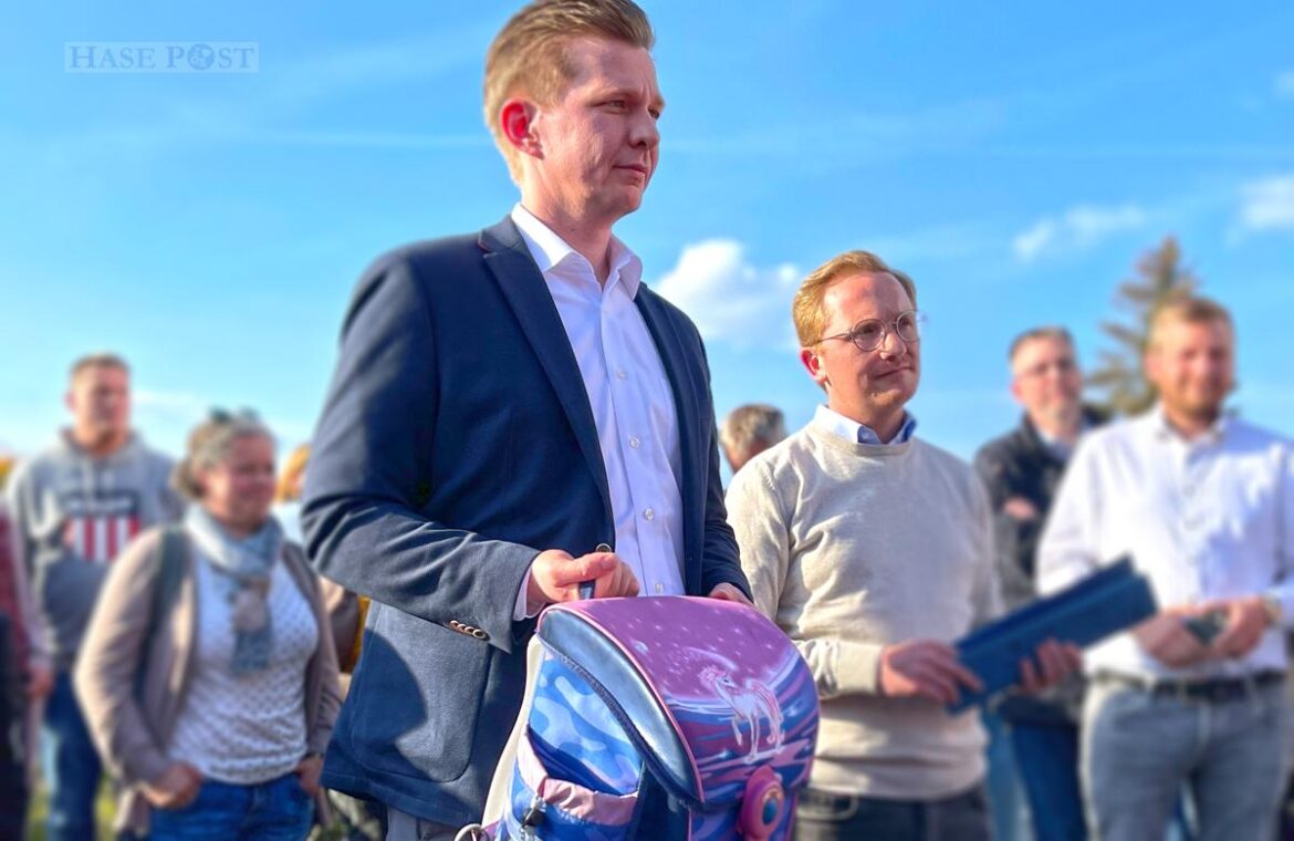 Matthias Seestern-Pauly bei einem Besuch in Belm