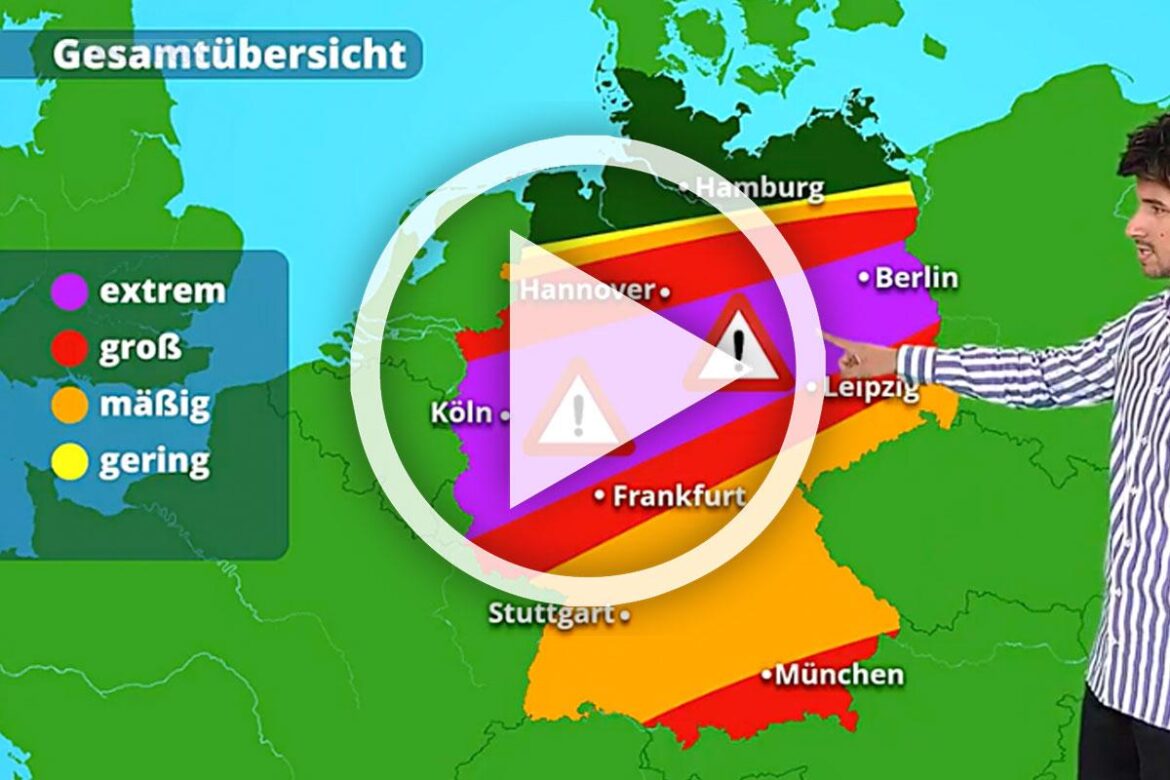 Video: Unwetter Warnung Osnabrück