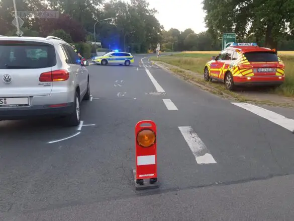 Kreuzungsunfall: Fahrrad von PKW erfasst