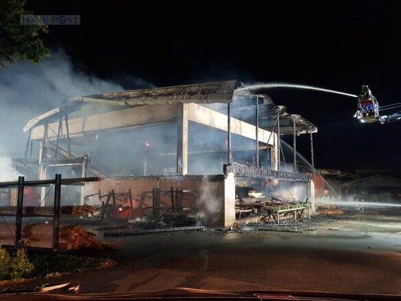 Raub der Flammen: Sägewerk bei zweitem Feuer zerstört