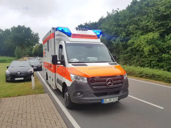 Auto prallt gegen Hauswand in Borgloh