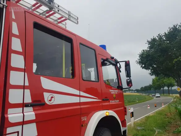 Auto prallt gegen Hauswand in Borgloh