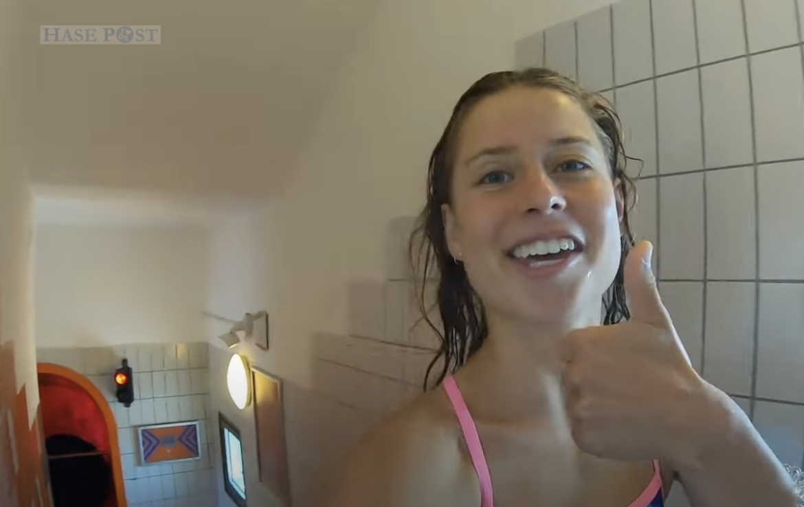 Osnabrückerin Mirja bewirbt sich mit Nettbad-Video für 7 vs. Wild / Screenshot: Bewerbungsvideo