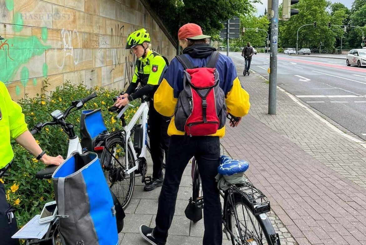 Kontrollsituation am Hasetor. / Foto: Polizeiinspektion Osnabrück