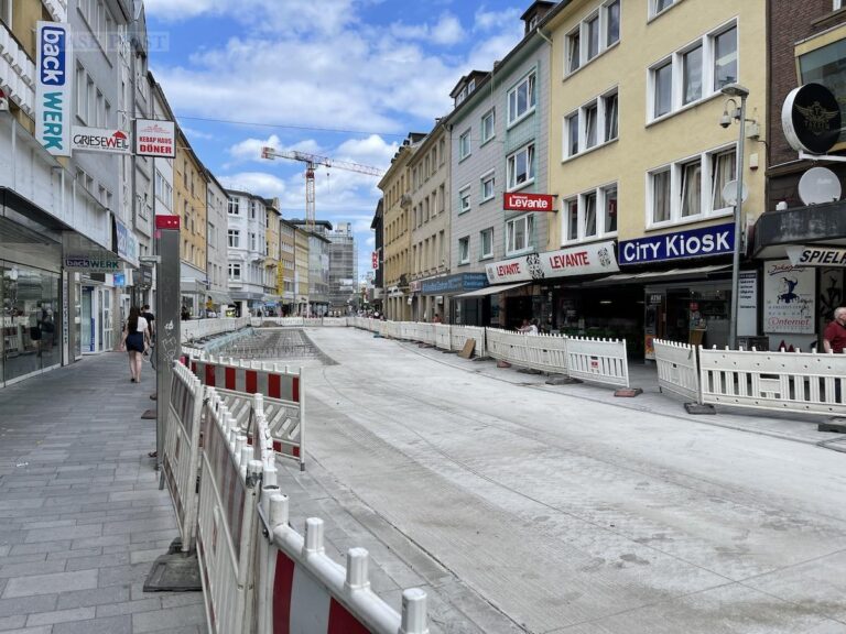 Johannisstraße frisch betoniert