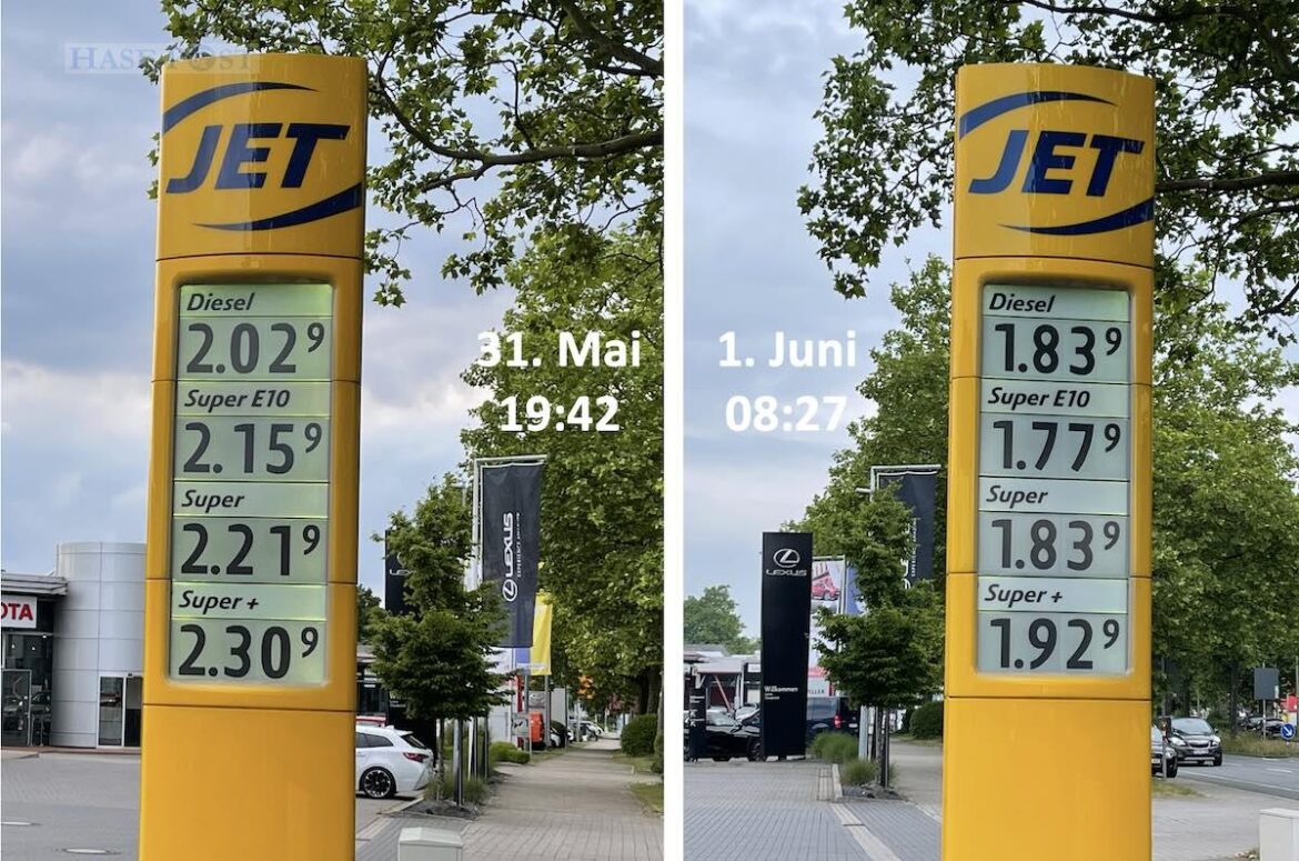 Tankrabatt in Osnabrück