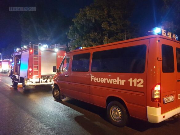 Feuer in Gewerbehalle in Melle – War Blitzeinschlag der Auslöser?