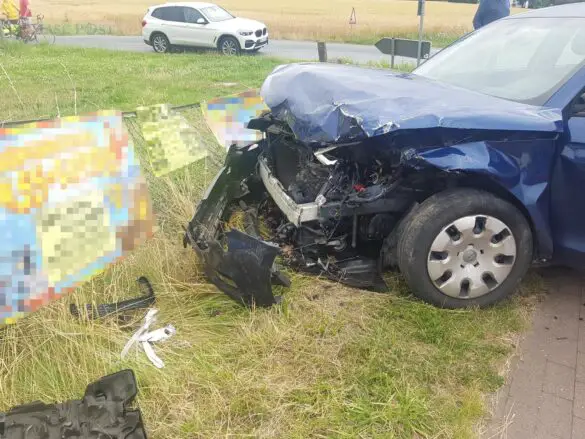 Vier Verletzte nach Zusammenstoß zweier Autos in Melle