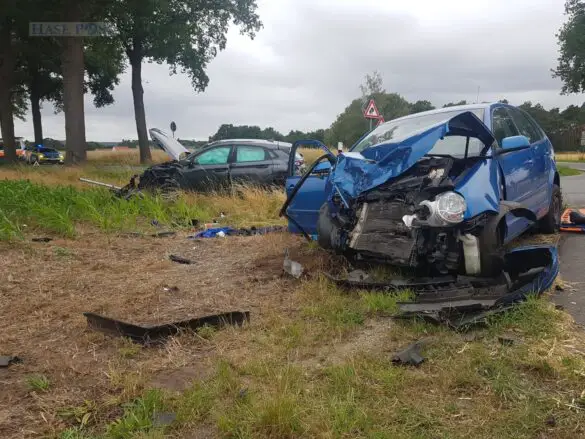 Wieder schwerer Unfall an Kreuzung in Ostercappeln, ein Mensch in Lebensgefahr Wieder schwerer Unfall an Kreuzung in Ostercappeln, ein Mensch in Lebensgefahr