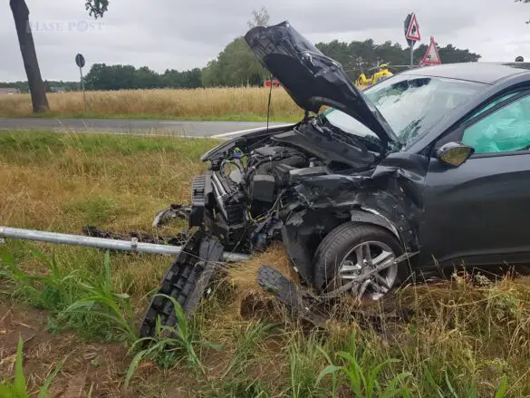 Wieder schwerer Unfall an Kreuzung in Ostercappeln, ein Mensch in Lebensgefahr Wieder schwerer Unfall an Kreuzung in Ostercappeln, ein Mensch in Lebensgefahr