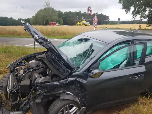 Wieder schwerer Unfall an Kreuzung in Ostercappeln, ein Mensch in Lebensgefahr Wieder schwerer Unfall an Kreuzung in Ostercappeln, ein Mensch in Lebensgefahr