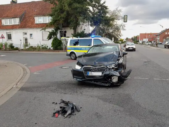 Zusammenstoß von Autos in Lüstringen endet glimpflich