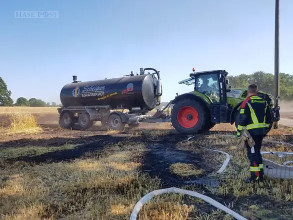 Mehrere Wald- und Flächenbrände im Landkreis Osnabrück