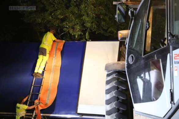 LKW-Bergung in zwei Nächten, Autobahn A1 war voll gesperrt