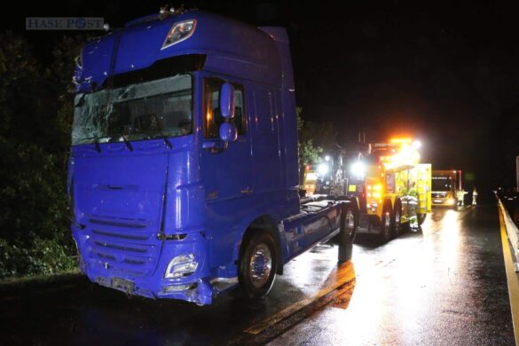 LKW-Bergung in zwei Nächten, Autobahn A1 war voll gesperrt
