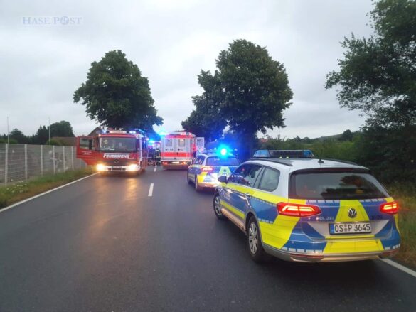 Auto landet kopfüber in Graben – zwei Menschen in Bad Essen verletzt Auto landet kopfüber in Graben – zwei Menschen in Bad Essen verletzt