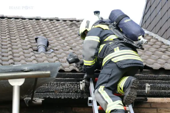 Feuer in Wohnhaus in Osnabrück-Pye