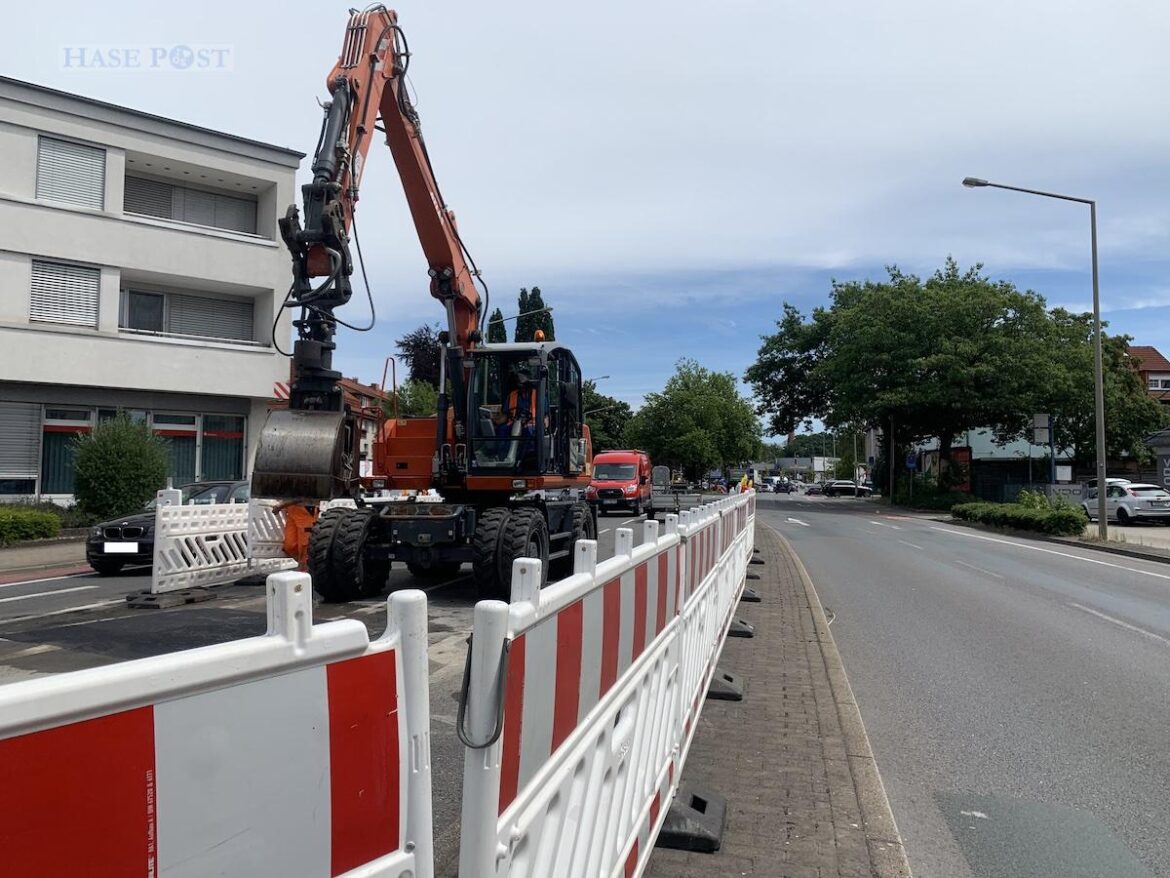 Baustelle auf der Pagenstecherstraße / Foto: Schweer