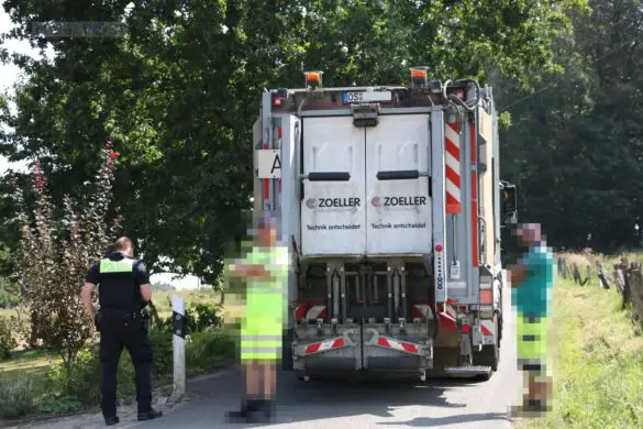Radfahrerin bei Zusammenstoß mit LKW in Hagen a.T.W. verletzt