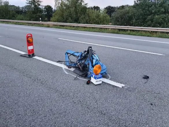 Unfall auf der Autobahn A1 – eine Person schwer, eventuell lebensgefährlich, verletzt
