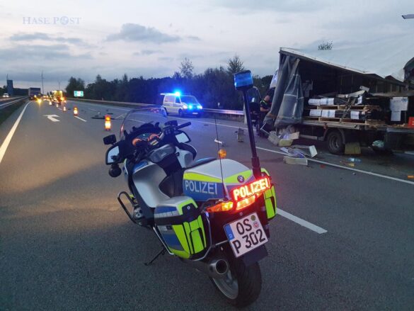 Unfall auf der Autobahn A1 – eine Person schwer, eventuell lebensgefährlich, verletzt