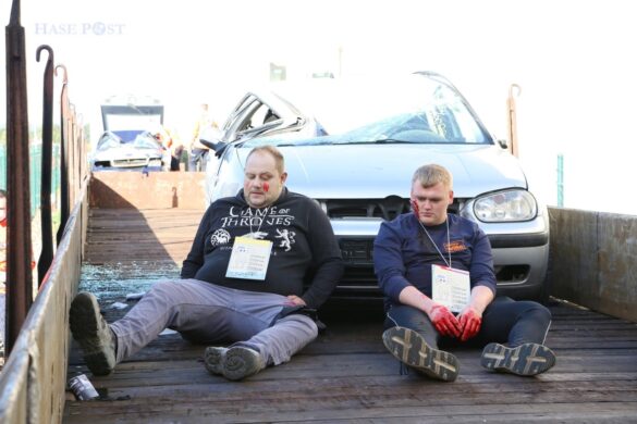 Großübung eines Zugunfalls im Landkreis Osnabrück