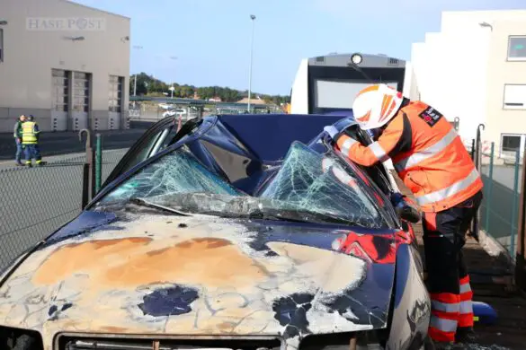 Großübung eines Zugunfalls im Landkreis Osnabrück