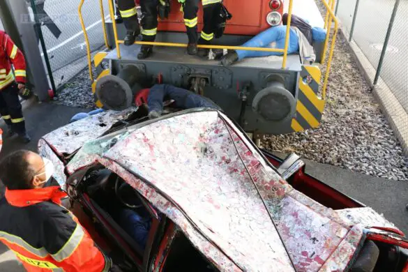 Großübung eines Zugunfalls im Landkreis Osnabrück