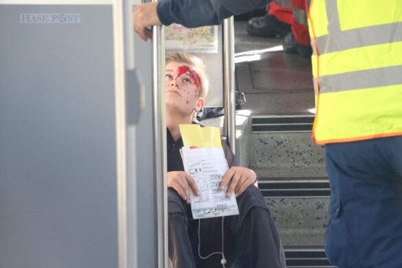 Großübung eines Zugunfalls im Landkreis Osnabrück