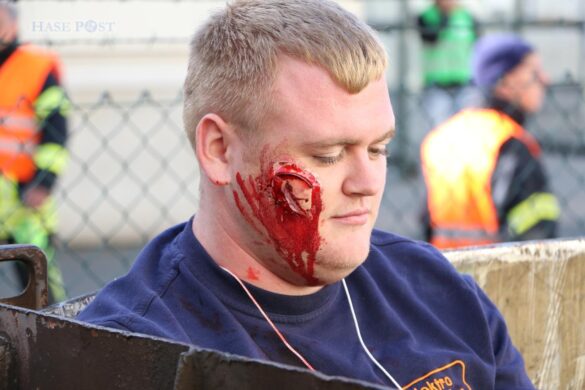 Großübung eines Zugunfalls im Landkreis Osnabrück