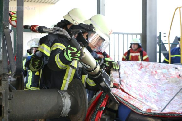 Großübung eines Zugunfalls im Landkreis Osnabrück