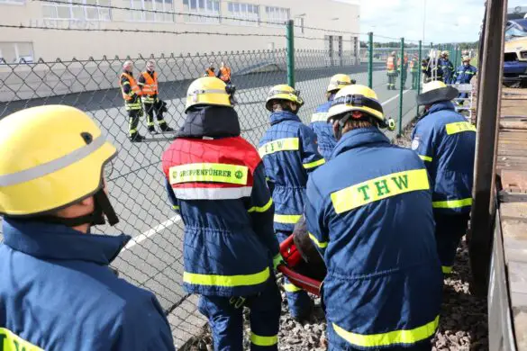 Großübung eines Zugunfalls im Landkreis Osnabrück