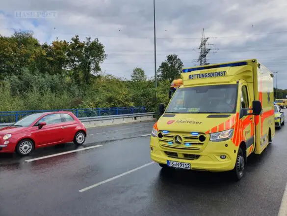 Unfälle bei Spurwechseln auf Autobahn A30 und Bundesstraße B68