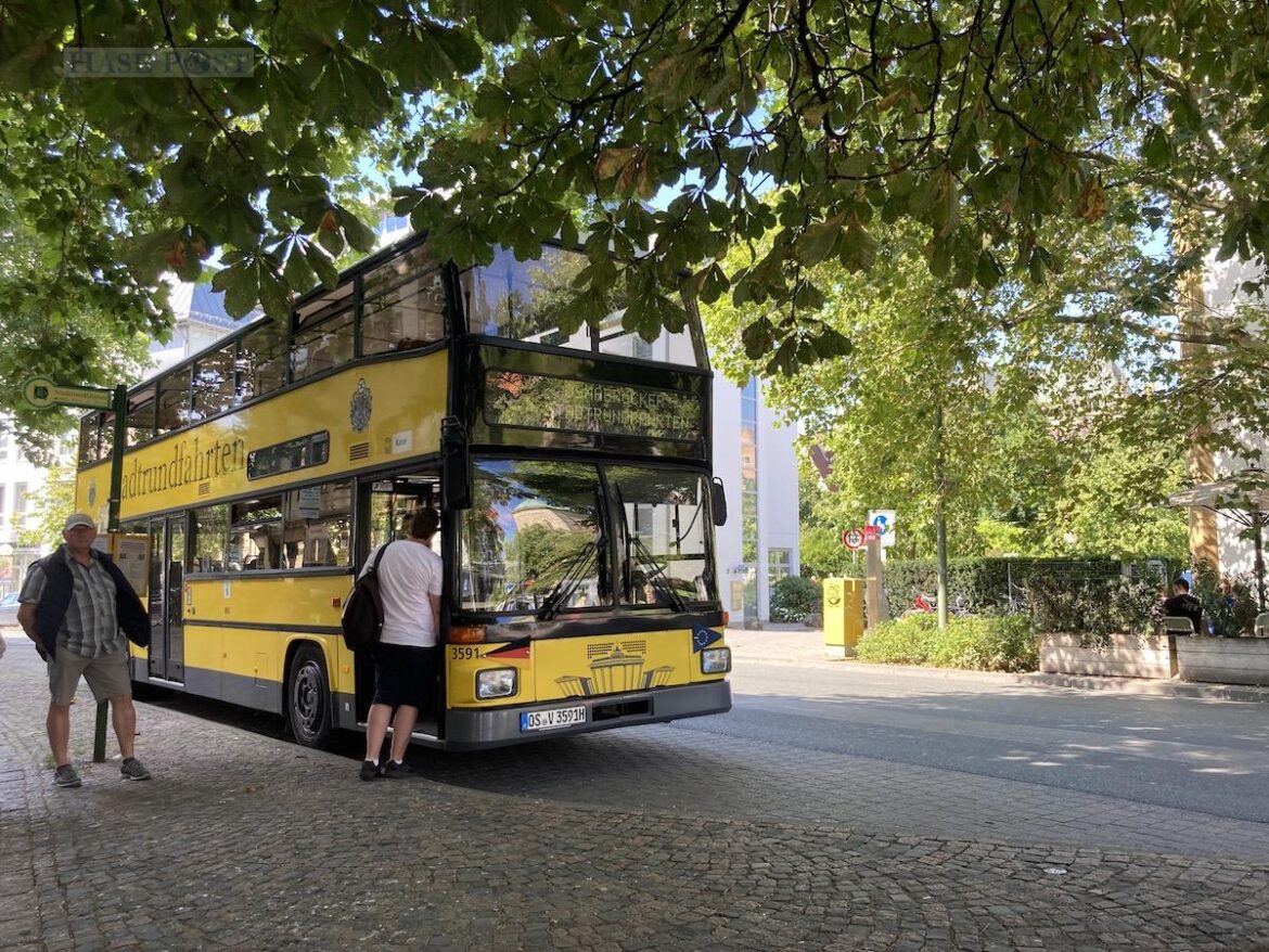 Start aller Stadtrundfahrten ist die Haltestelle an der Lortzingstraße gegenüber des Lieblingskaffees. / Foto: Schulte