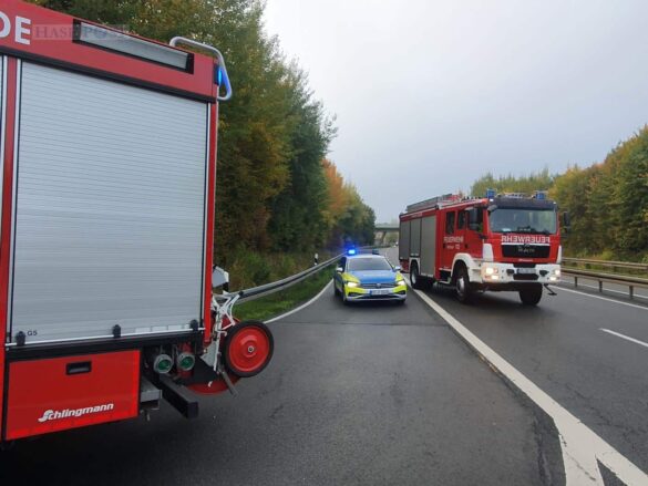 Auto kippt auf Bundesstraße 51 in Georgsmarienhütte um Auto kippt auf Bundesstraße 51 in Georgsmarienhütte um