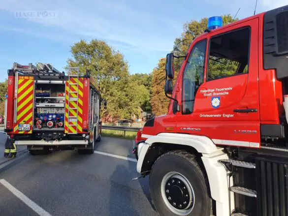 Mehrere Schwerverletzte: Kollision mit Transporter, PKW und LKW auf der Autobahn A1