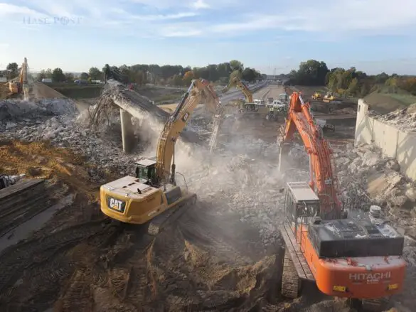 Brückenabriss: Vollsperrung der A1 für ein ganzes Wochenende