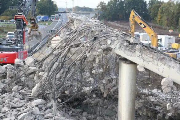 Brückenabriss: Vollsperrung der A1 für ein ganzes Wochenende