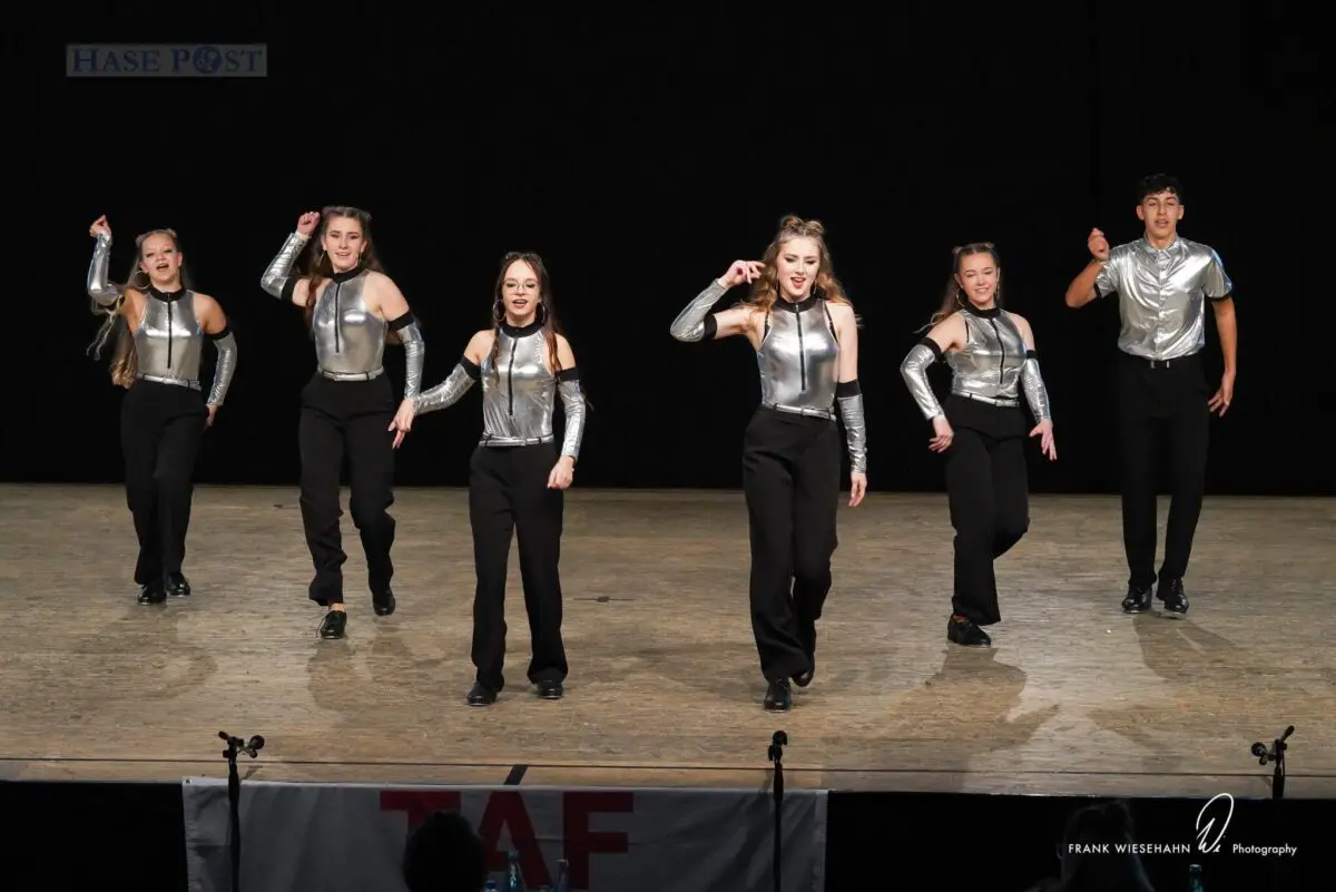 The Art Act & tAp dAncer Group Junioren belgen mit ihrer Choreografie den ersten Platz. / Foto: Frank Wiesehahn