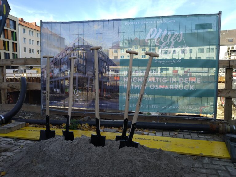 Spatenstich zum Wohnquartier "Pures Leben Möserstraße" / Foto: Tischer